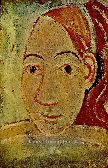 Tete Frau Gesicht 1906 kubistischen Pablo Picasso Ölgemälde